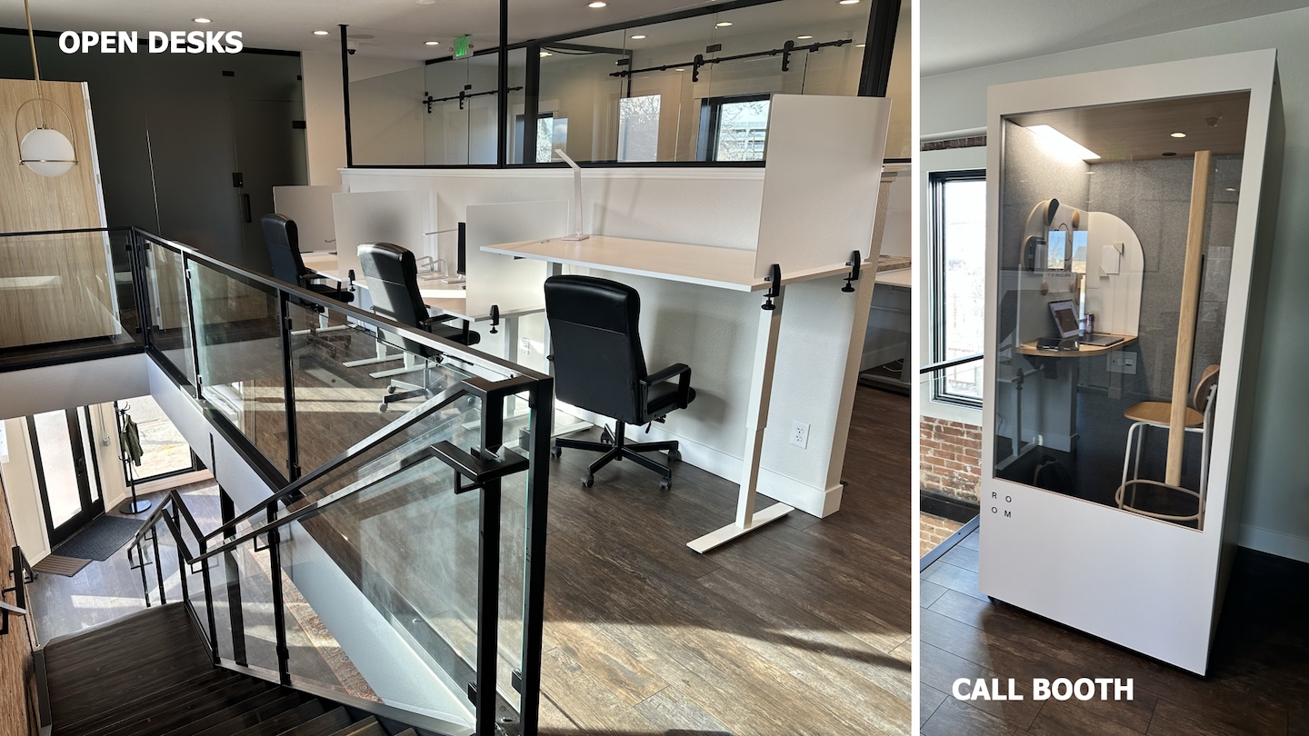 The Space coworking area